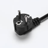 Two-round German French pipe plug adapter AC charging cable