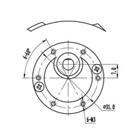 Gear Motor DC 12V 50 RPM Eccentric Shaft With Neutral Label